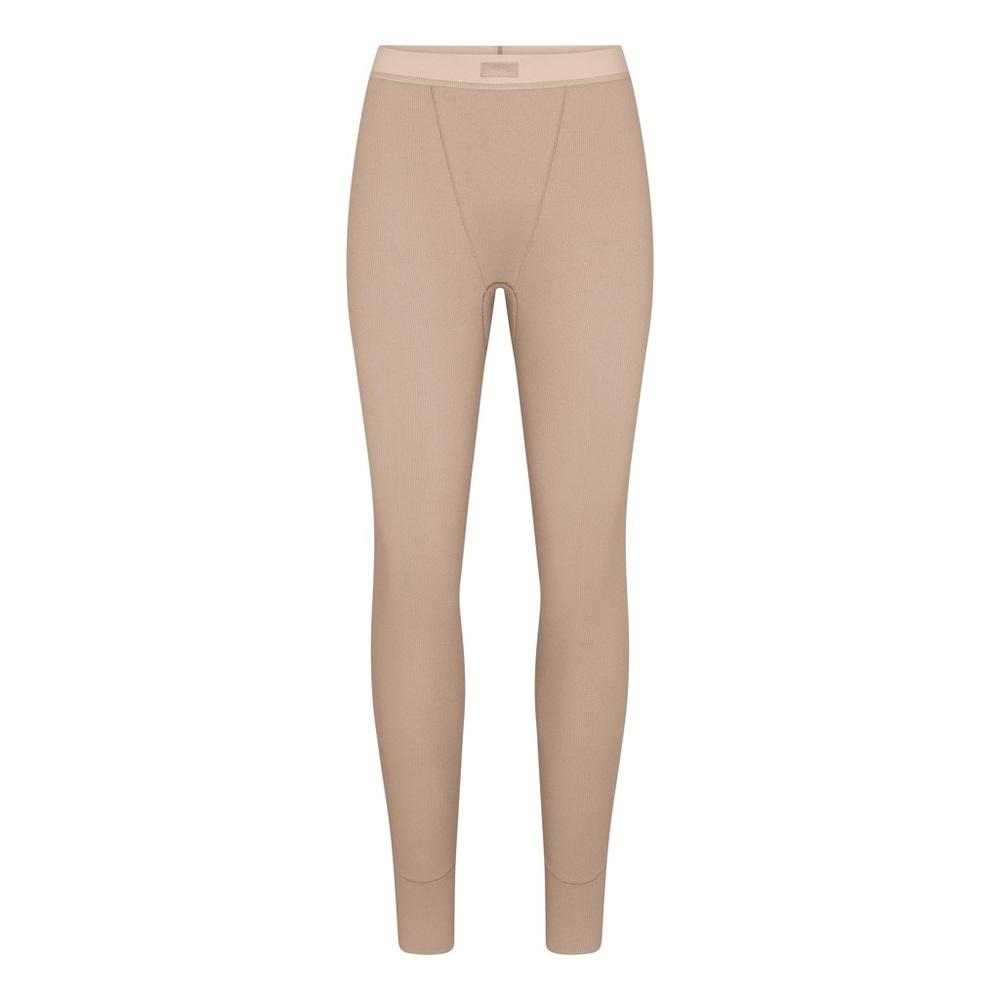 Skims Cotton Rib Leggings Latte